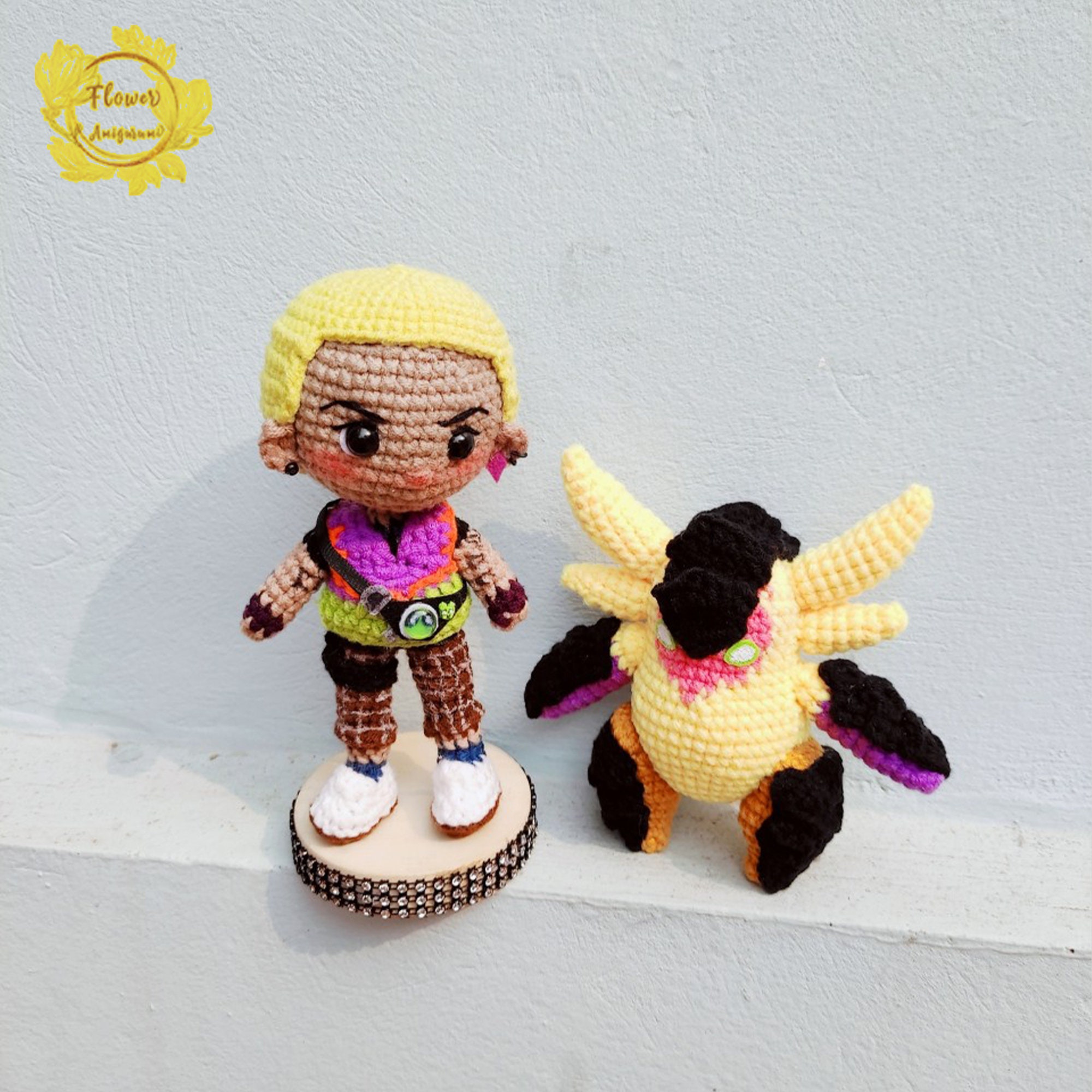 Fanmade Gekko Wingman Valorant Crochet Doll Amigurumi, Gekko Plush, Gekko Plushies, Gekko Crochet Doll, Wingman, Mosh Pit, Thrash, Dizzy