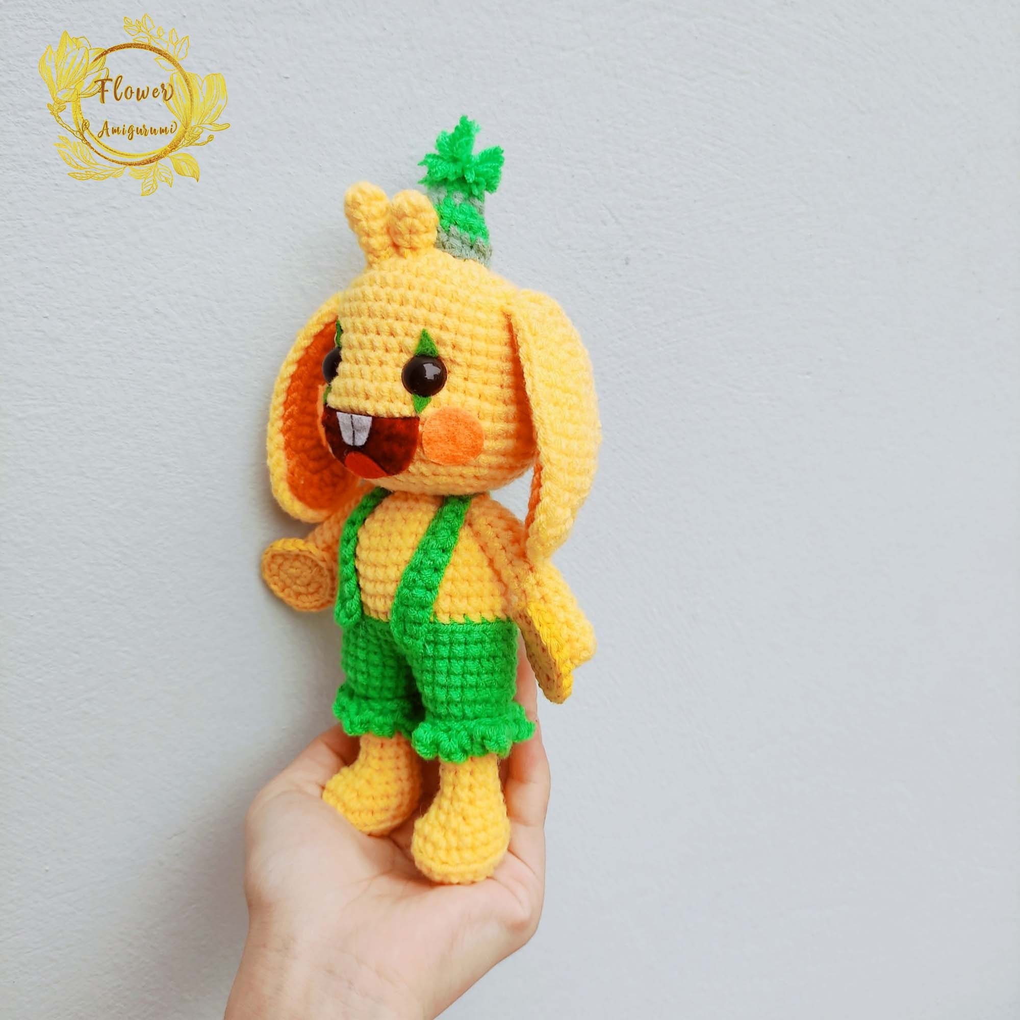 Fanmade Bunzo Bunny Poppy Playtime Plushies Doll Amigurumi, Bunzo Bunny Plush, Bunzo Bunny Crochet, Bunzo Bunny Plushies, Bunzo Bunny Doll