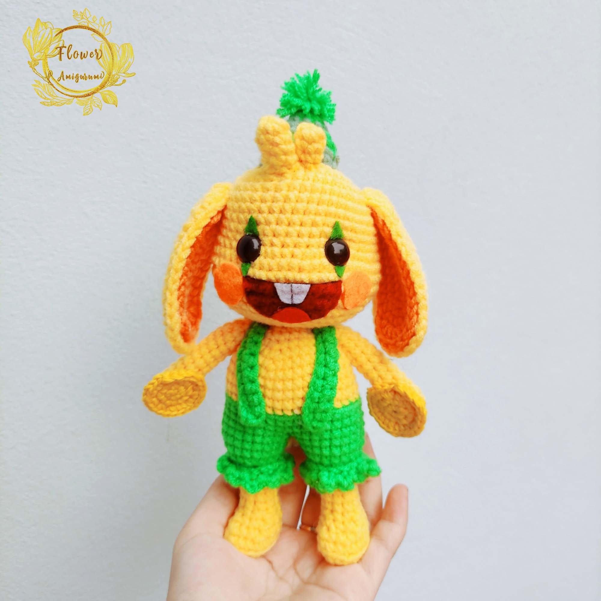 Fanmade Bunzo Bunny Poppy Playtime Plushies Doll Amigurumi, Bunzo Bunny Plush, Bunzo Bunny Crochet, Bunzo Bunny Plushies, Bunzo Bunny Doll