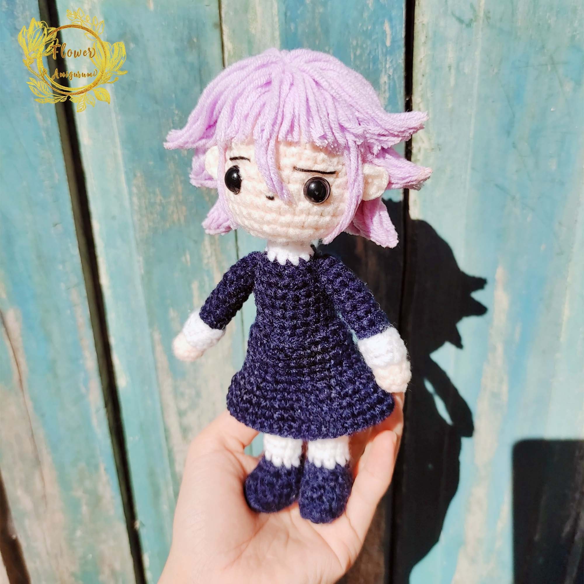 Fanmade Soul Eater - Crona Soul Eater Crochet Doll Amigurumi,Crona Soul Eater Plush,Crona Soul Eater Figure, Crona Soul Eater Plushies