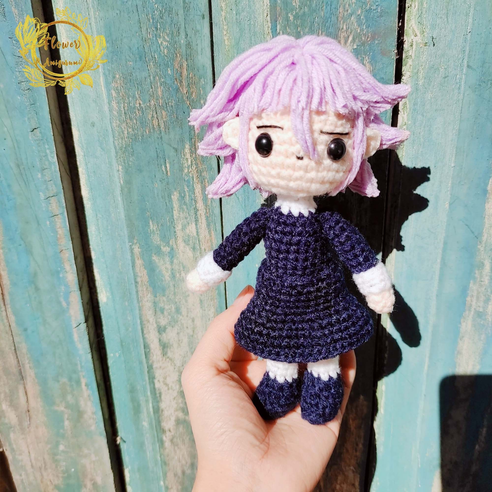 Fanmade Soul Eater - Crona Soul Eater Crochet Doll Amigurumi,Crona Soul Eater Plush,Crona Soul Eater Figure, Crona Soul Eater Plushies