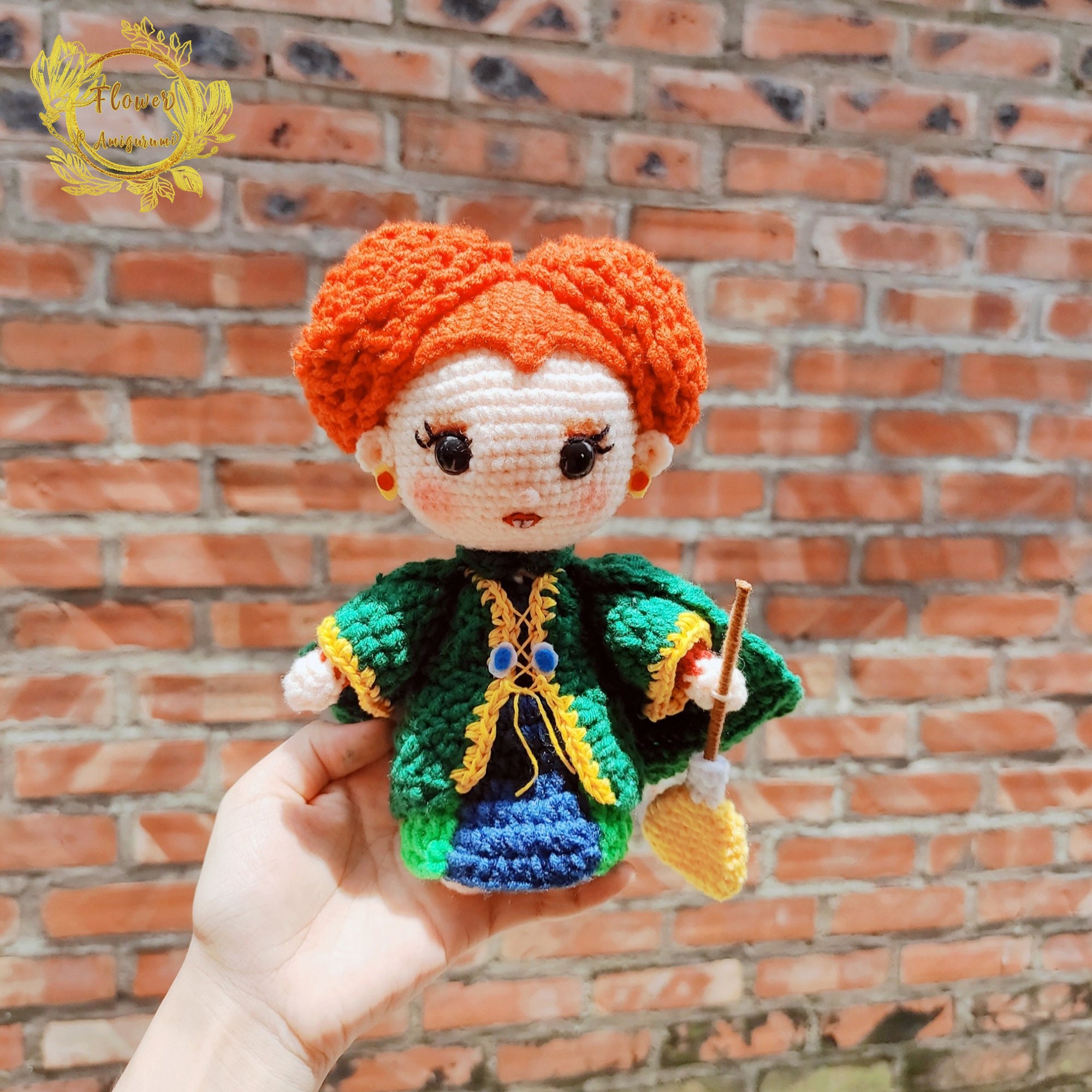 Fanmade Hocus Pocus Crochet Doll, Sanderson Sisters Hocus Pocus Characters Amigurumi Doll, Hocus Pocus Inspired Plush ,Hocus Pocus Plushies