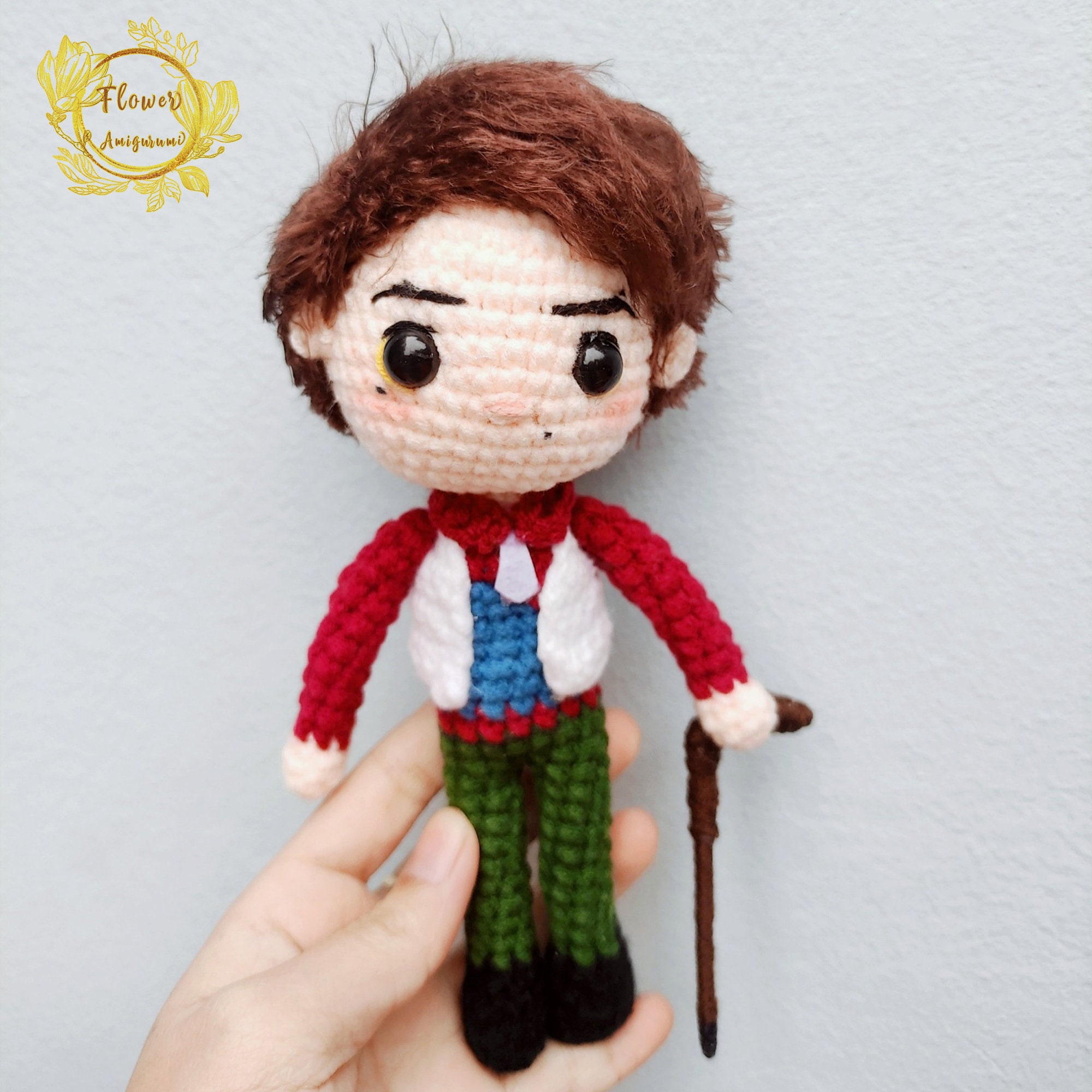 Fanmade Arcane - Viktor Crochet Doll Amigurumi, Viktor Plush, Viktor Figure, Viktor Plushies, Viktor crochet