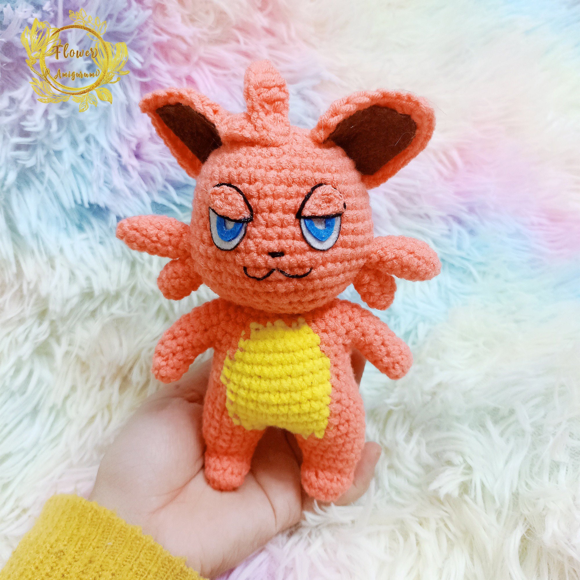 Fanmade Cattiva In Palworld Crochet Doll Amigurumi, Cattiva Plush, Cattiva Plushies, Cattiva Crochet Doll, Tanzee, Vixy,Lifmunk