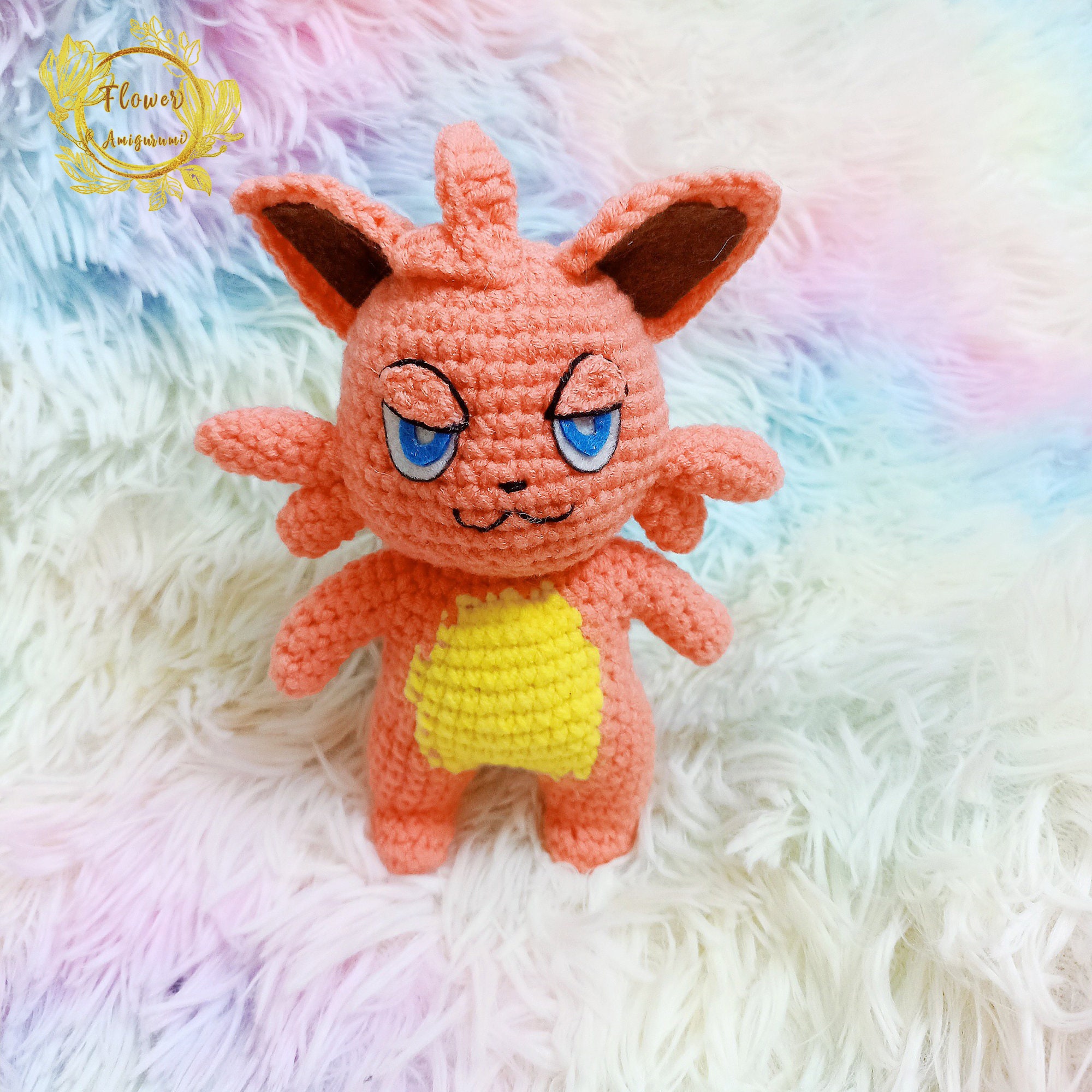 Fanmade Cattiva In Palworld Crochet Doll Amigurumi, Cattiva Plush, Cattiva Plushies, Cattiva Crochet Doll, Tanzee, Vixy,Lifmunk