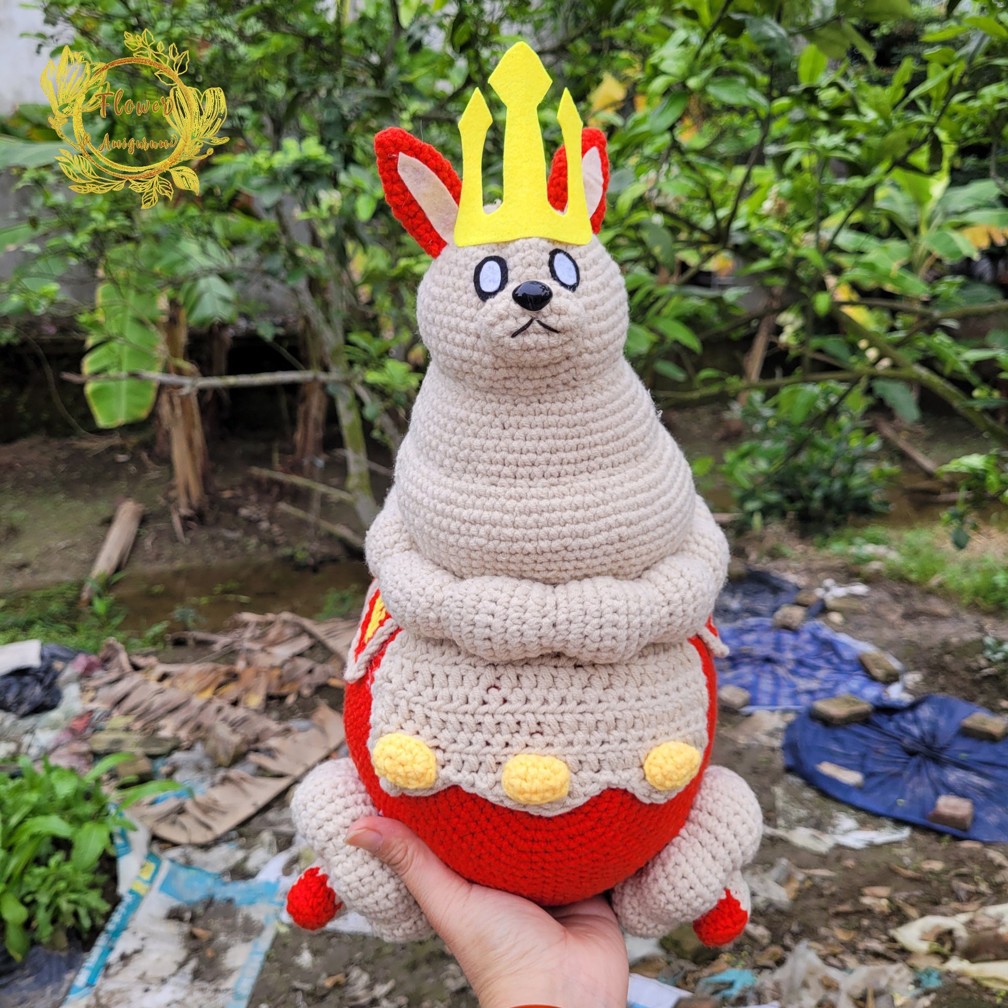 Fanmade King Paca In Palworld Crochet Doll Amigurumi, King Paca Plush,King Paca Plushies, King Paca Crochet Doll, Tanzee, Lifmunk, Cattiva