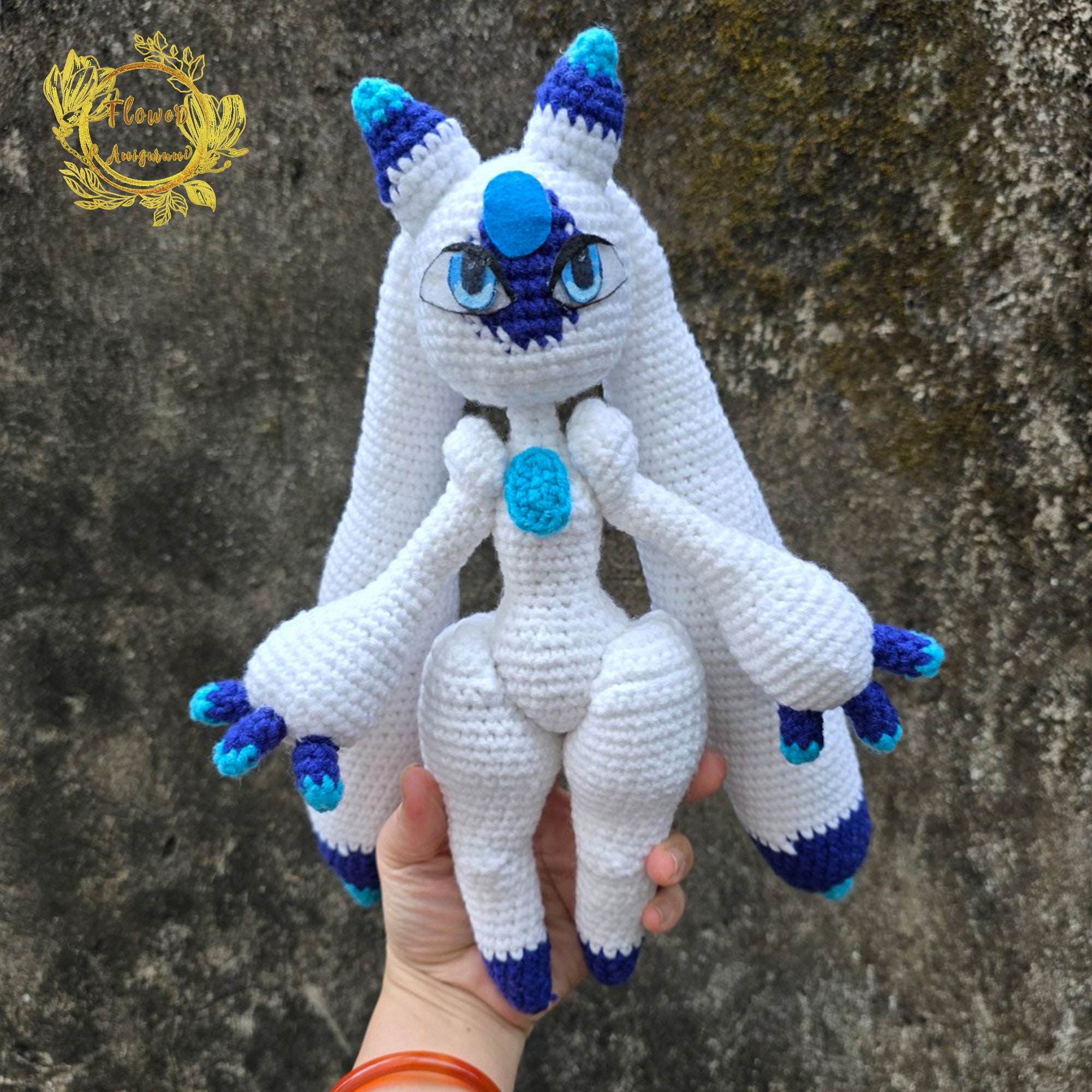 Fanmade Lunaris In Palworld Crochet Doll Amigurumi, Lunaris Plush, Lunaris Plushies, Lunaris Crochet Doll, Tanzee, Lifmunk, Cattiva