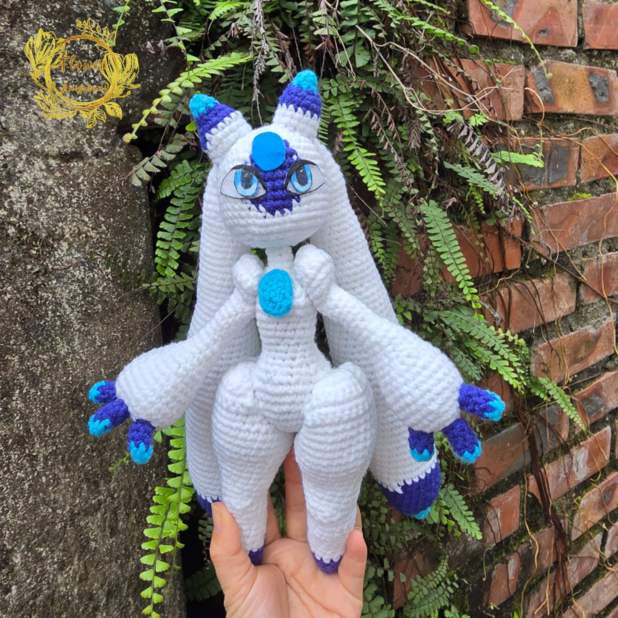 Fanmade Lunaris In Palworld Crochet Doll Amigurumi, Lunaris Plush, Lunaris Plushies, Lunaris Crochet Doll, Tanzee, Lifmunk, Cattiva