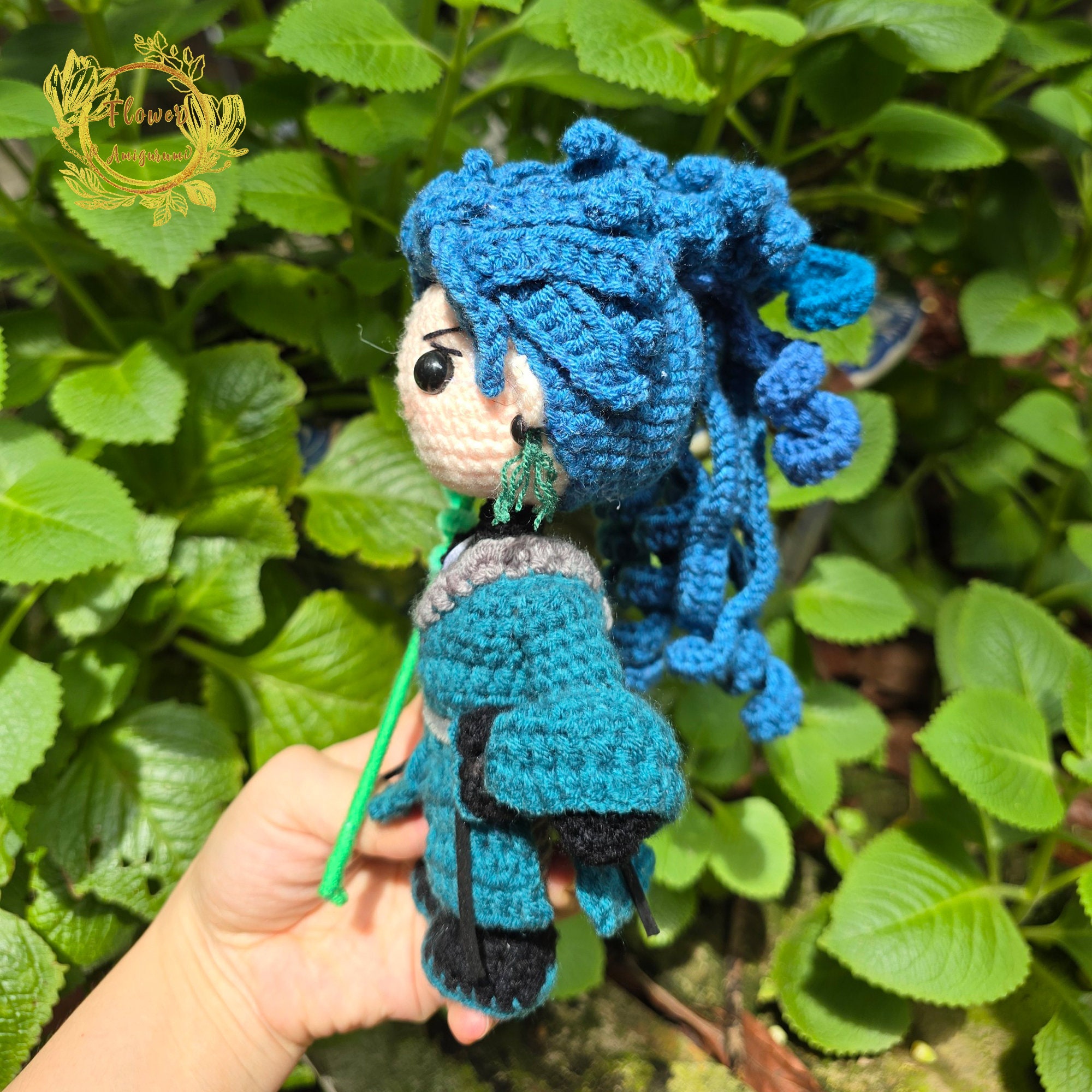 Fanmade Wuthering Waves Jiyan Plushies Doll Amigurumi Chibi Style,  Wuthering Waves Plush Crochet,  Wuthering Waves Plushies Doll Jiyan